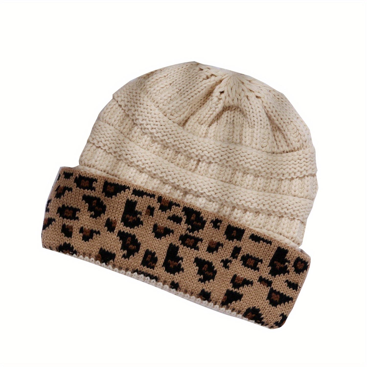 Зимняя вязаная шапка с леопардовым принтом, ветрозащитная повседневная модная теплая шапка-бини в стиле хип-хоп, эластичная переносная зимняя шапка бежевый
Зимняя вязаная шапка с леопардовым принтом, ветрозащитная повседневная модная теплая шапка-бини в стиле хип-хоп, эластичная переносная зимняя шапка бежевый
