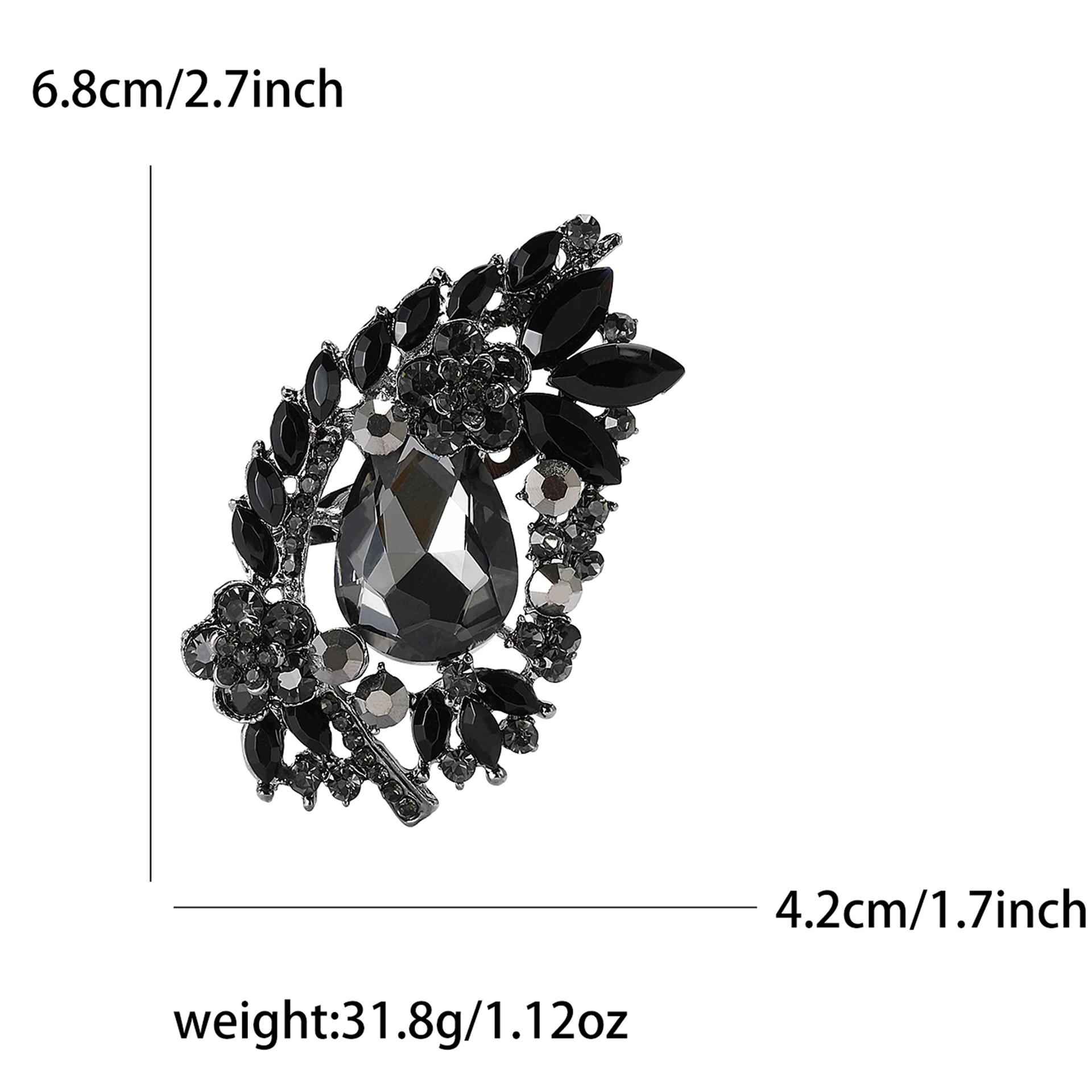 Модная креативная брошь из сплава со стразами среднего размера, изысканная женская одежда высокого класса, корсаж, ювелирные изделия, булавка
Модная креативная брошь из сплава со стразами среднего размера, изысканная женская одежда высокого класса, корсаж, ювелирные изделия, булавка