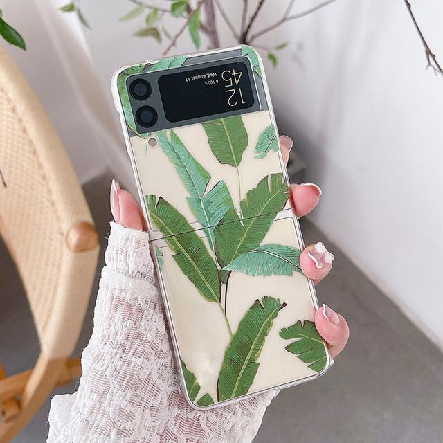 Прозрачный жесткий чехол для телефона с рисунком бананового листа для Samsung Galaxy Z Flip 3 5g, задняя крышка For Samsung Z Flip 3
Прозрачный жесткий чехол для телефона с рисунком бананового листа для Samsung Galaxy Z Flip 3 5g, задняя крышка For Samsung Z Flip 3
