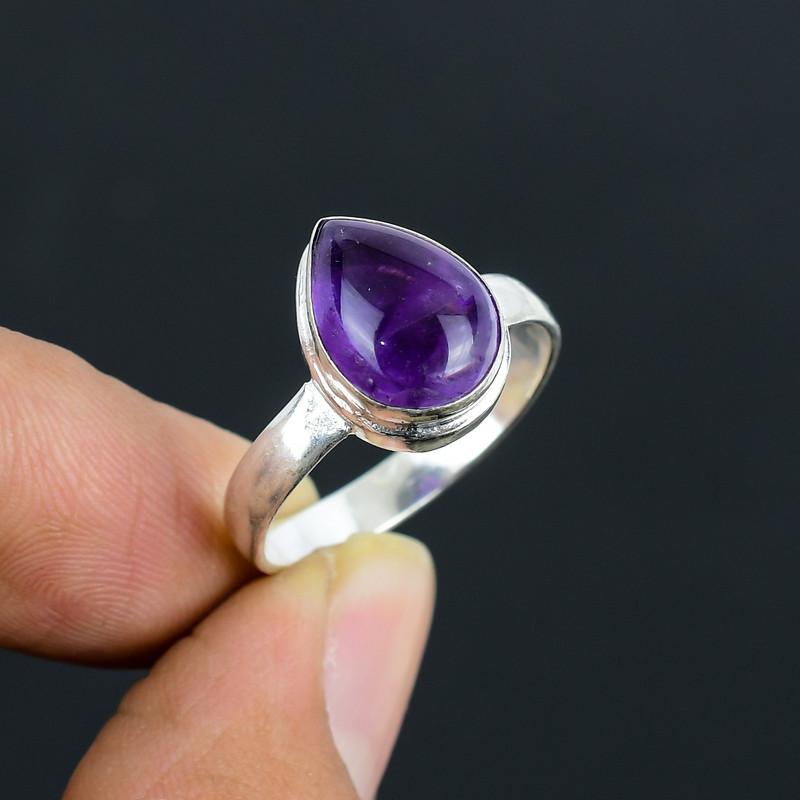 Amethyst Ring, Sterling Silver 925, Oval Cabochon, Purple Gemstone, Wedding Engagement Gift фіолетовий
Amethyst Ring, Sterling Silver 925, Oval Cabochon, Purple Gemstone, Wedding Engagement Gift фіолетовий