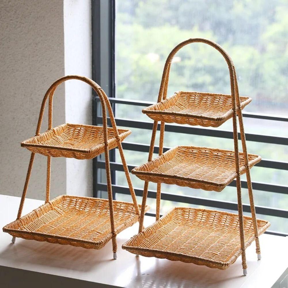 Rattan Imitation Fruit Storage Tray Plastic Dried Fruit Tray Snack Rack Wedding Party S
Rattan Imitation Fruit Storage Tray Plastic Dried Fruit Tray Snack Rack Wedding Party S