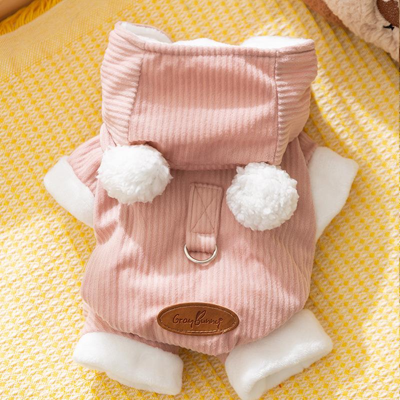 Autumn and winter double hairball corduroy hooded cotton-padded coat than bear teddy cat small and medium cat dog pet clothes M (recommended weight 5-4 kg)
Autumn and winter double hairball corduroy hooded cotton-padded coat than bear teddy cat small and medium cat dog pet clothes M (recommended weight 5-4 kg)