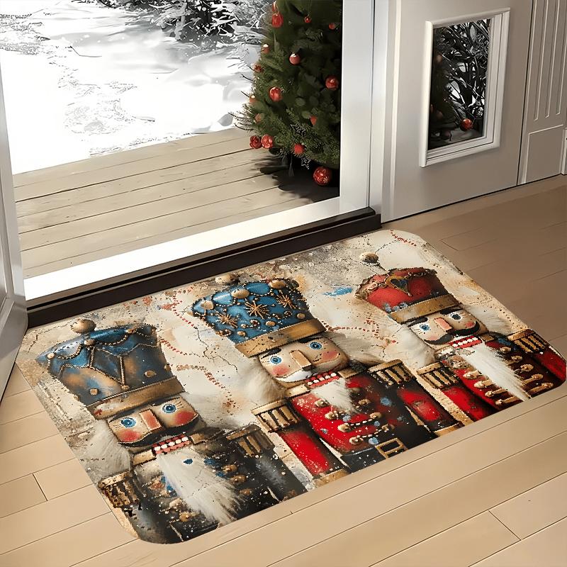 Nutcracker Doll Christmas Welcome Doormat, Indoor Outdoor Flannel Non-Slip Mat for Kitchen Office Laundry Bathroom Holiday Decor 40x60cm
Nutcracker Doll Christmas Welcome Doormat, Indoor Outdoor Flannel Non-Slip Mat for Kitchen Office Laundry Bathroom Holiday Decor 40x60cm