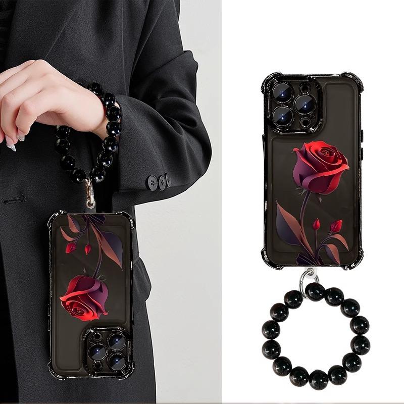 The Red Rose Chain Is Suitable for The Apple 16PRO Four-corner Anti-drop Phone Case 15, with Electroplated Transparent Silicone 14/13 iPhone 16
The Red Rose Chain Is Suitable for The Apple 16PRO Four-corner Anti-drop Phone Case 15, with Electroplated Transparent Silicone 14/13 iPhone 16