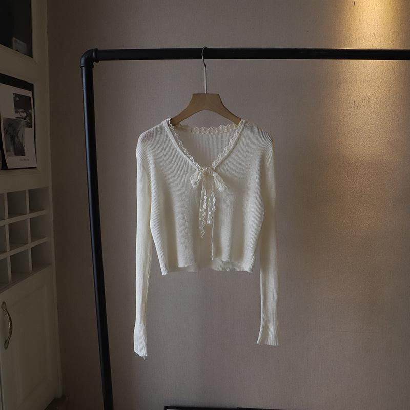 Bi Zheng 2025 Spring Korean Style Lace-Trimmed V-Neck Knit Cardigan for Women One Size абрикосовий
Bi Zheng 2025 Spring Korean Style Lace-Trimmed V-Neck Knit Cardigan for Women One Size абрикосовий