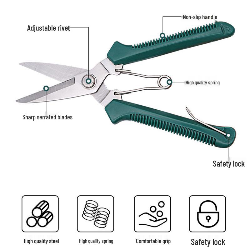 Heavy-Duty Pruning Shears for Orchard and Garden: Ideal for Thick Branches and Plant Trimming
Heavy-Duty Pruning Shears for Orchard and Garden: Ideal for Thick Branches and Plant Trimming
