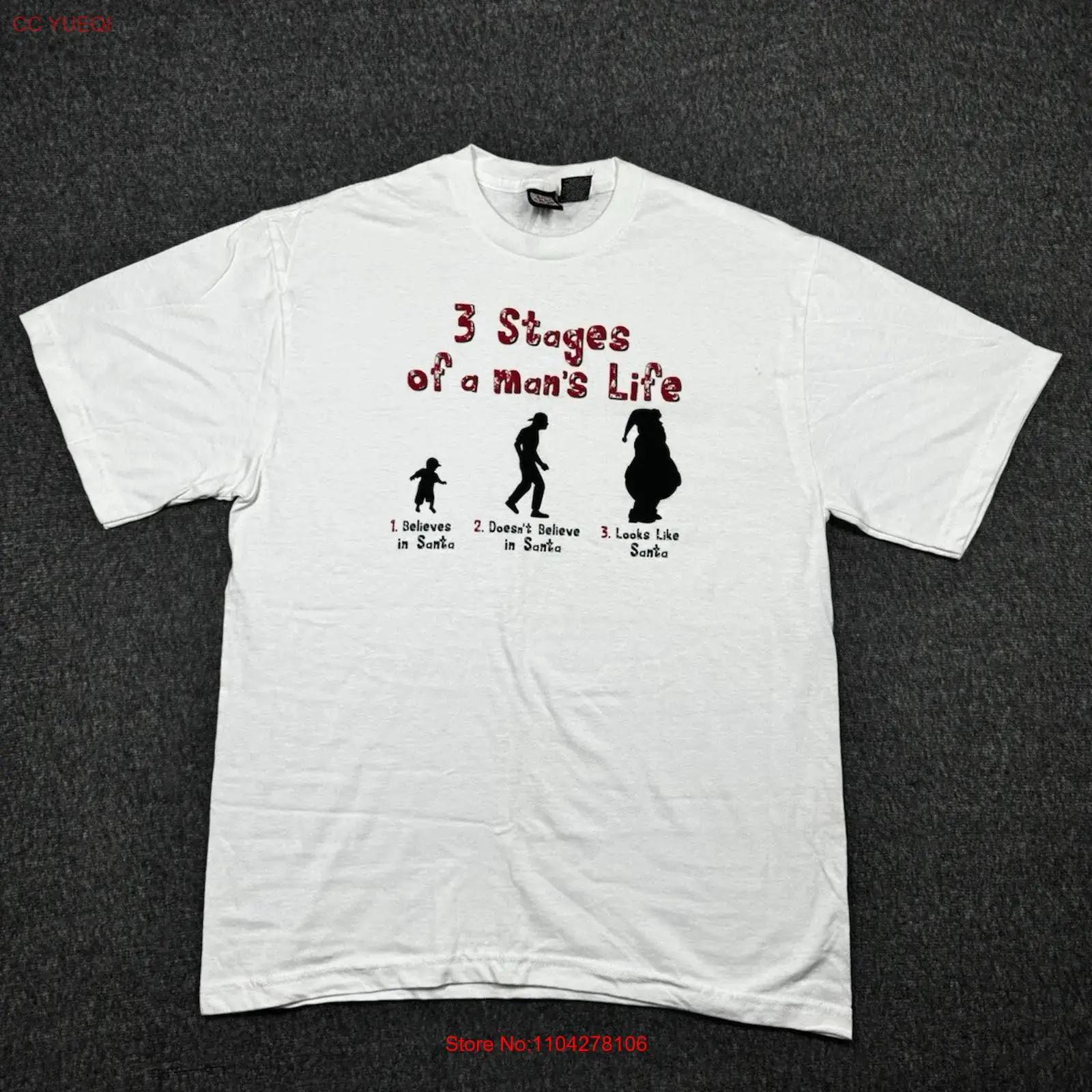 Funny Christmas T Shirt Mens L White Crew Neck Short 3 Stages Of A Mans Life vintage Washed Stylish streetwear fashion homme 5XL різнокольоровий
Funny Christmas T Shirt Mens L White Crew Neck Short 3 Stages Of A Mans Life vintage Washed Stylish streetwear fashion homme 5XL різнокольоровий