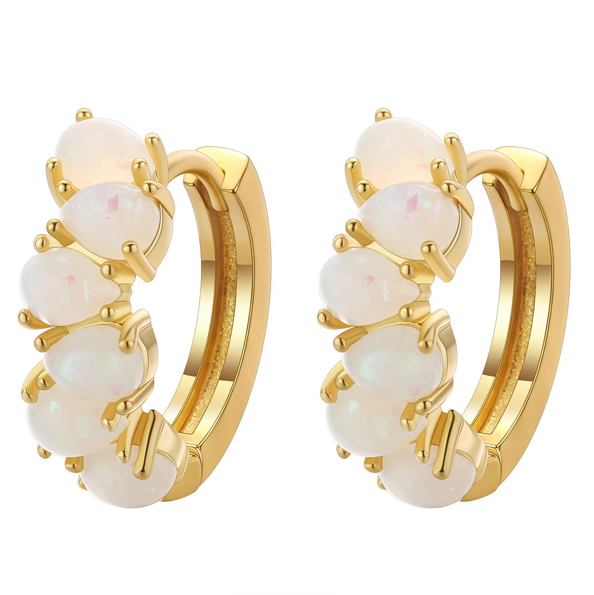 Kinitial Elegant Hoop Earrings Water Drop Whiter Opal Fashion Earring For Women Birthday Christmas Jewelry Gift
Kinitial Elegant Hoop Earrings Water Drop Whiter Opal Fashion Earring For Women Birthday Christmas Jewelry Gift