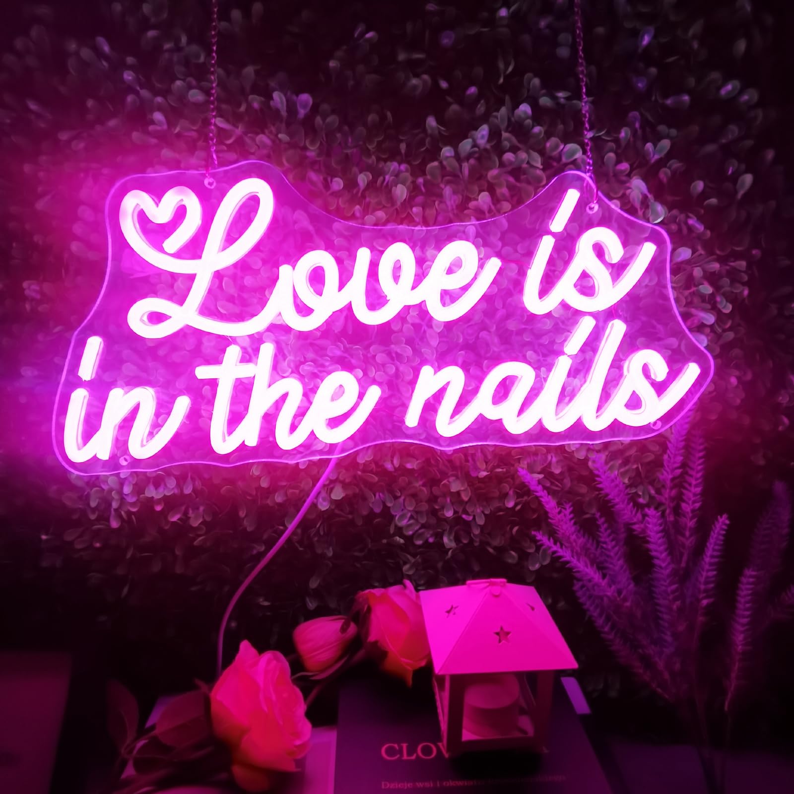 Love is in The Nails Neon Sign Nail Salon & Beauty Room Decor Dimmable Wall Art, Wedding/Birthday/Christmas Gift for Girls
Love is in The Nails Neon Sign Nail Salon & Beauty Room Decor Dimmable Wall Art, Wedding/Birthday/Christmas Gift for Girls