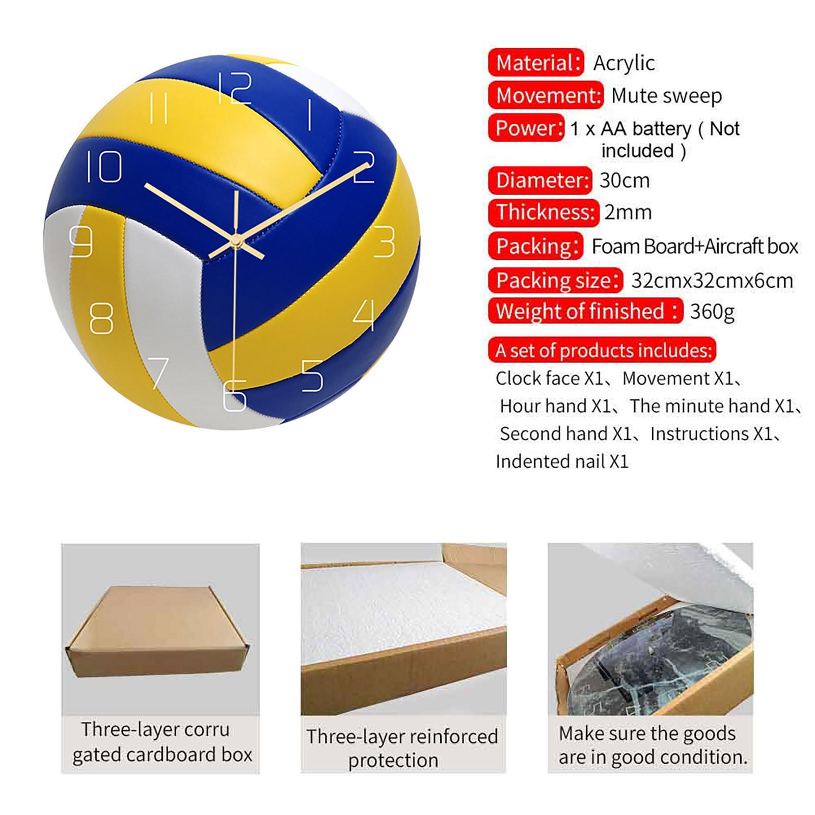 Round Acrylic Wall Clock Tennis Ball Design Silent Movement Battery Operated Modern Home Office Decorative Timepiece One Size
Round Acrylic Wall Clock Tennis Ball Design Silent Movement Battery Operated Modern Home Office Decorative Timepiece One Size