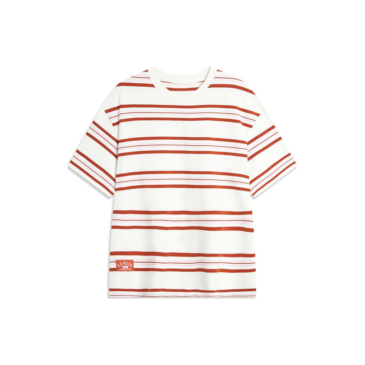 Li-Ning Weekend Youth Simple Versatile Striped Drop Shoulder Round Neck Cotton Short Sleeve T-Shirt Unisex Tops Off-White AHSU655-7 XXL
Li-Ning Weekend Youth Simple Versatile Striped Drop Shoulder Round Neck Cotton Short Sleeve T-Shirt Unisex Tops Off-White AHSU655-7 XXL