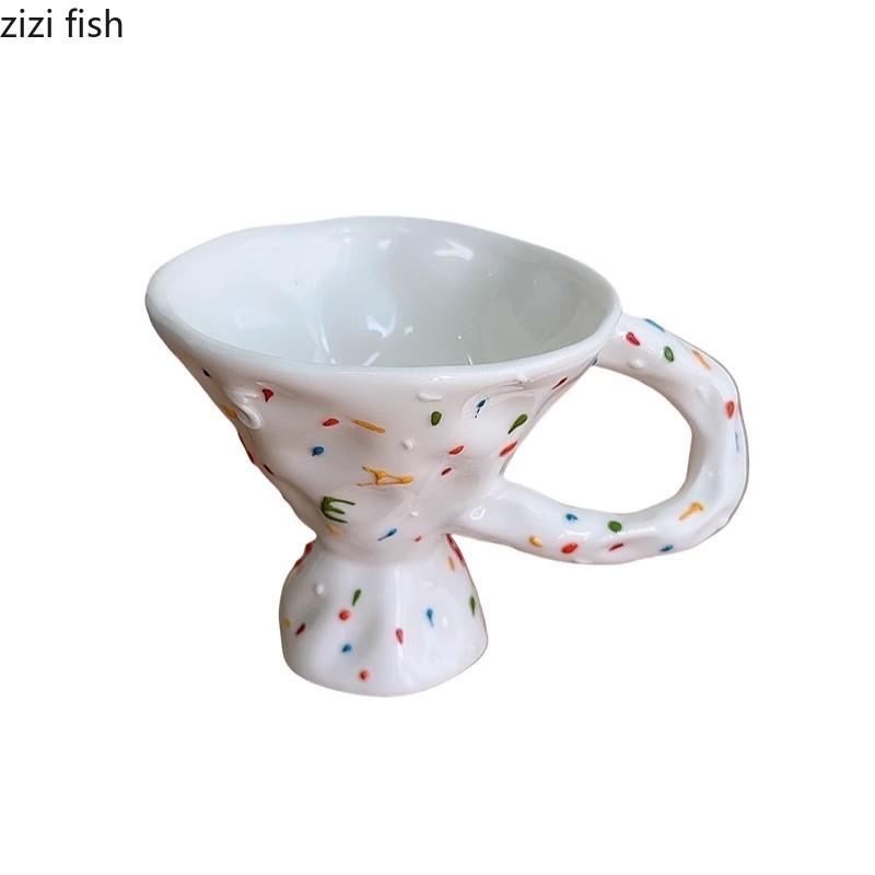 Irregular Ceramic Mug Oblique Handle High Footed Coffee Cups Afternoon Tea Cup Water Cup Breakfast Cups Milk Tea Mug Juice Mugs 201-300ml білий
Irregular Ceramic Mug Oblique Handle High Footed Coffee Cups Afternoon Tea Cup Water Cup Breakfast Cups Milk Tea Mug Juice Mugs 201-300ml білий