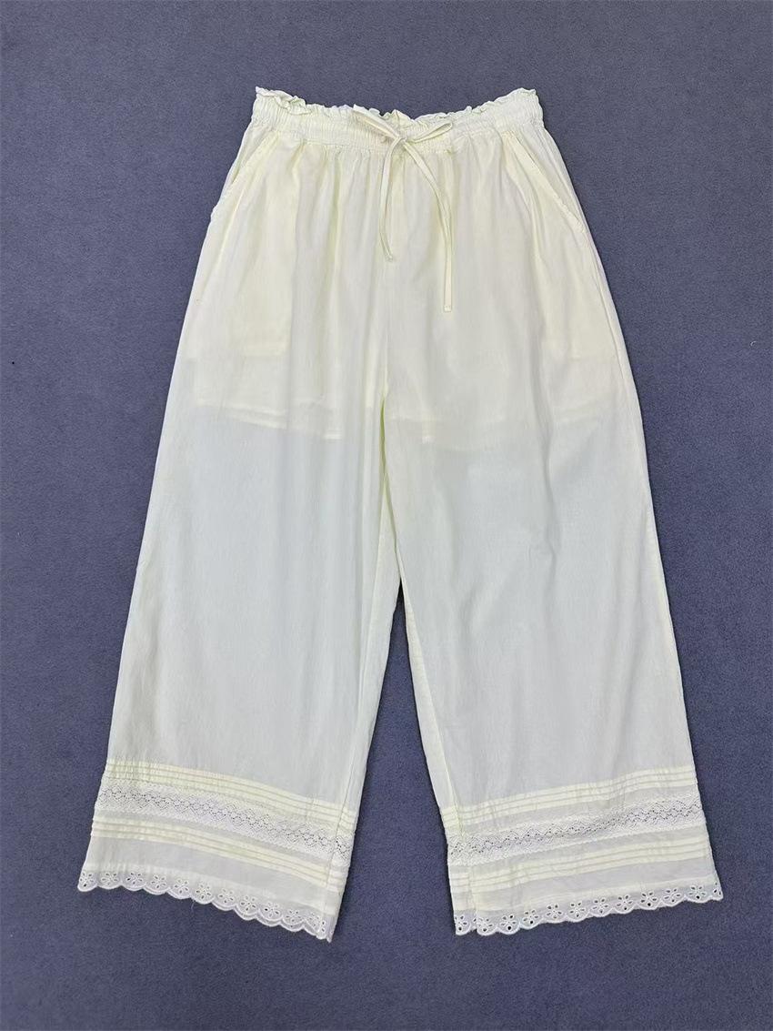 Johnature Summer Thin Lace Wide Leg Pants Women Simple Japanese Loose Straight Casual Lace Women Pants One Size слоновая кость
Johnature Summer Thin Lace Wide Leg Pants Women Simple Japanese Loose Straight Casual Lace Women Pants One Size слоновая кость