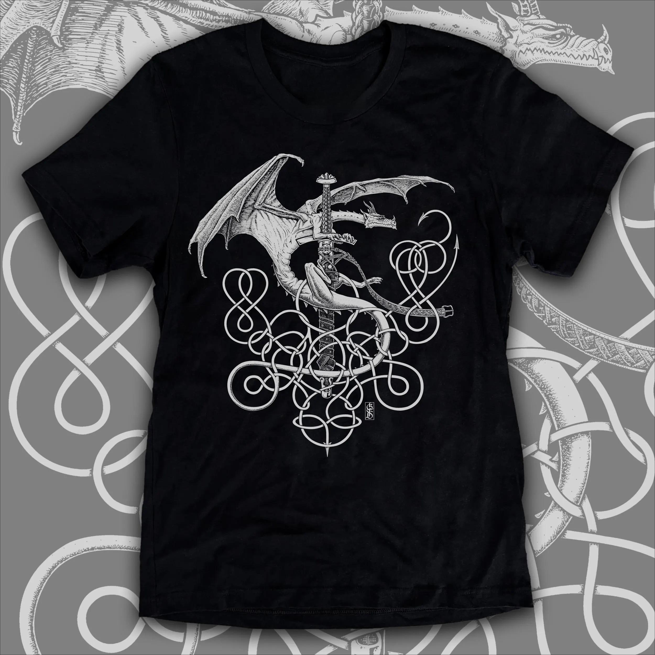 Fashion Silver Dragon Mens Graphic Tee Celtic Norse Knots Sword Vintage Epic Medieval Fantasy Art Black Bella Canvas T Shirt 4XL
Fashion Silver Dragon Mens Graphic Tee Celtic Norse Knots Sword Vintage Epic Medieval Fantasy Art Black Bella Canvas T Shirt 4XL