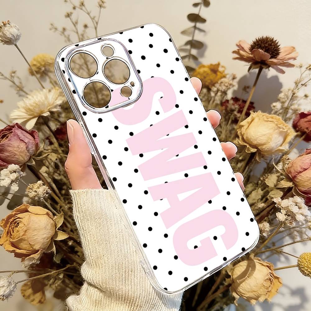 Luxury Y2K Style SWAG Phone Case Transparent Silicone Soft For iPhone 17 16 15 14 13 12 11 Mini Pro Max Plus iPhone15promax
Luxury Y2K Style SWAG Phone Case Transparent Silicone Soft For iPhone 17 16 15 14 13 12 11 Mini Pro Max Plus iPhone15promax