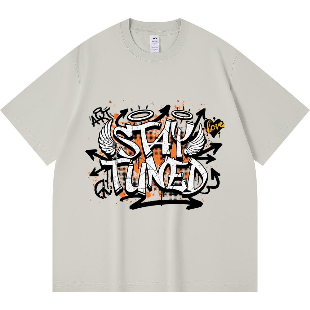 230GSM 100% Cotton T-Shirt Stay Tuned Print Tees Funny Harajuku Style Combed Cotton Tshirt XS абрикосовый
230GSM 100% Cotton T-Shirt Stay Tuned Print Tees Funny Harajuku Style Combed Cotton Tshirt XS абрикосовый