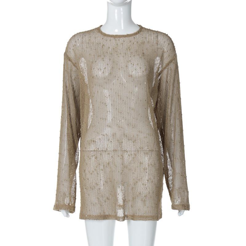 Сексуальная перспектива трикотажная толстовка с капюшоном женская однотонная свободная круглая горловина с длинными рукавами футболка летняя новая мода L коричневый
Сексуальная перспектива трикотажная толстовка с капюшоном женская однотонная свободная круглая горловина с длинными рукавами футболка летняя новая мода L коричневый