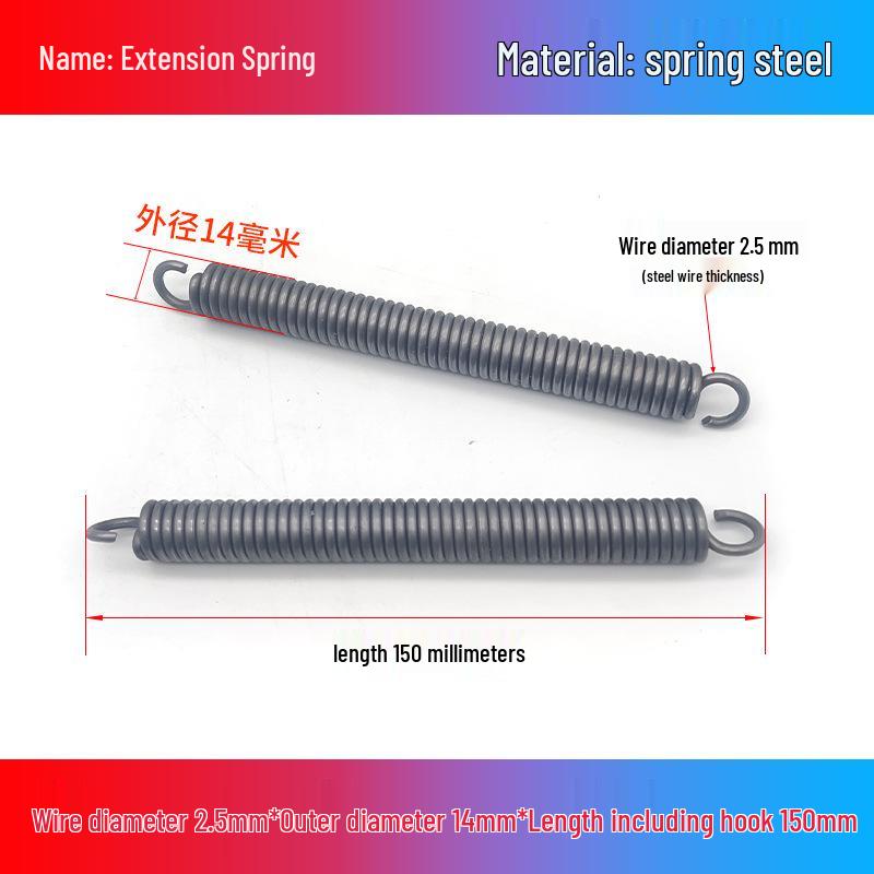 Желтая пружина натяжения с крючками для дверцы духовки: Диаметр проволоки 2,5 мм, Внешний диаметр 14-22 мм, Длина 45-350 мм.
Желтая пружина натяжения с крючками для дверцы духовки: Диаметр проволоки 2,5 мм, Внешний диаметр 14-22 мм, Длина 45-350 мм.