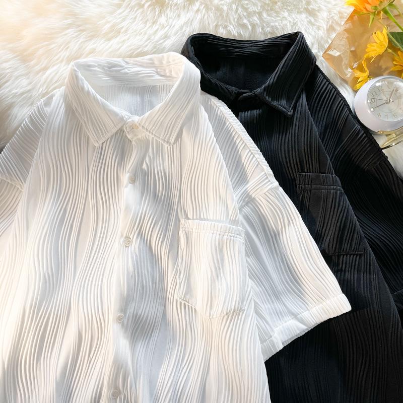 Men s Short-Sleeve Korean Harajuku Casual Ice Silk Shirt 2XL чорний
Men s Short-Sleeve Korean Harajuku Casual Ice Silk Shirt 2XL чорний