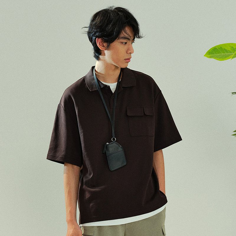HM Men s Polo Shirt 2025 Summer New Arrival Short Sleeve Fashion Polo Collar Loose Knitted Short-Sleeved Shirt 1288839 Brown 165/84
HM Men s Polo Shirt 2025 Summer New Arrival Short Sleeve Fashion Polo Collar Loose Knitted Short-Sleeved Shirt 1288839 Brown 165/84