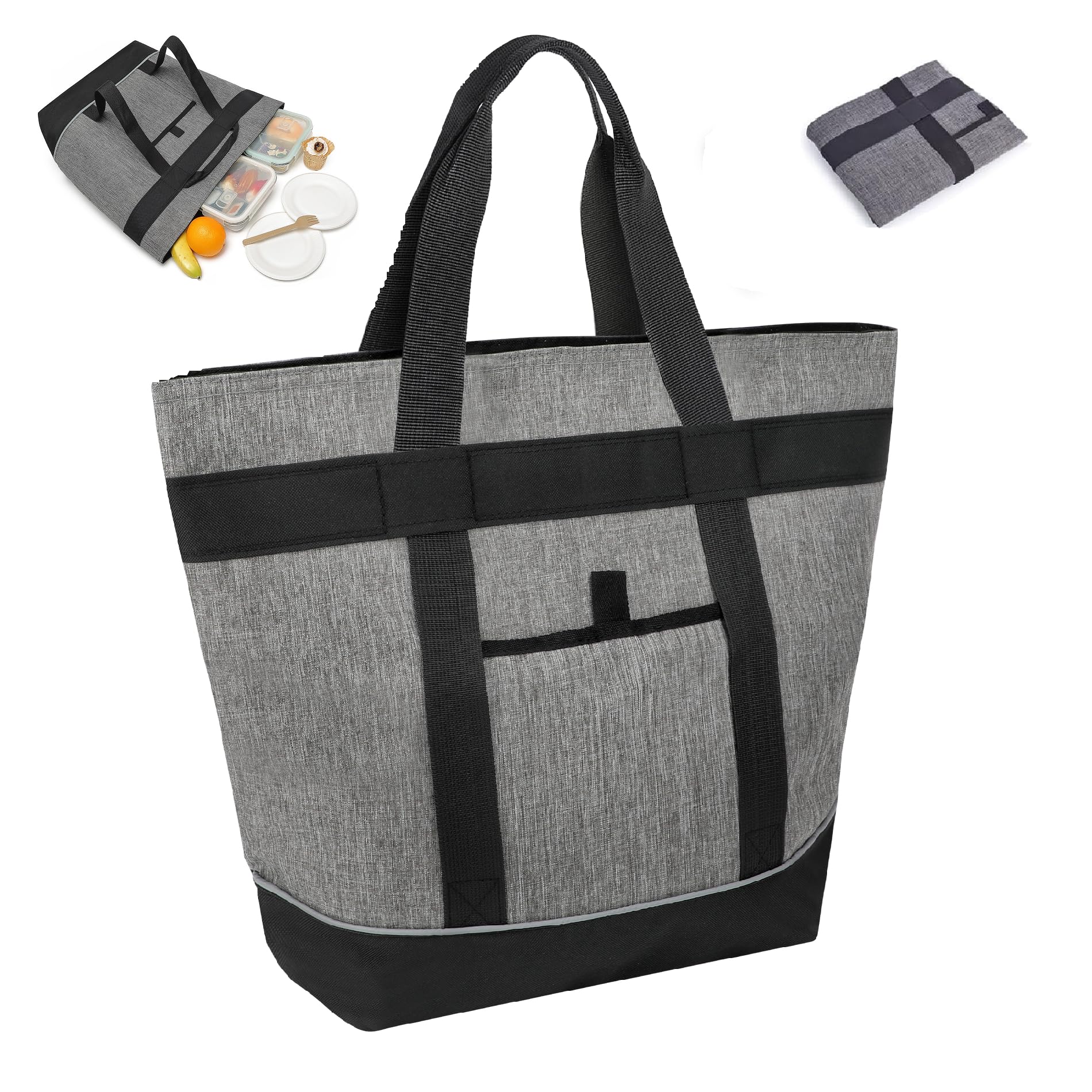 SANLIKE Cold Lunch Cooler Large Thermal Tote Eco Large Commuting Bag, Bag, Bag, Capacity, 30L, Freestanding, Foldable, Refrigerated, Insulation, темно-сірий
SANLIKE Cold Lunch Cooler Large Thermal Tote Eco Large Commuting Bag, Bag, Bag, Capacity, 30L, Freestanding, Foldable, Refrigerated, Insulation, темно-сірий