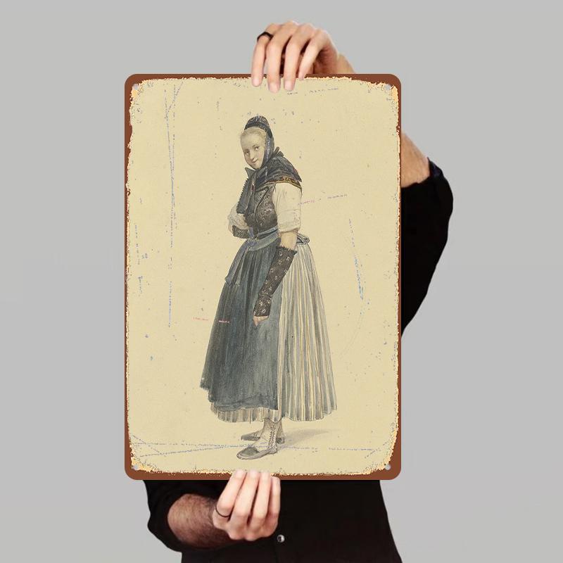 Vintage European Folk Character Metal Wall Art Decorative Painting for Living Room Home Decoration 7.9x11.8In(20x30cm)
Vintage European Folk Character Metal Wall Art Decorative Painting for Living Room Home Decoration 7.9x11.8In(20x30cm)