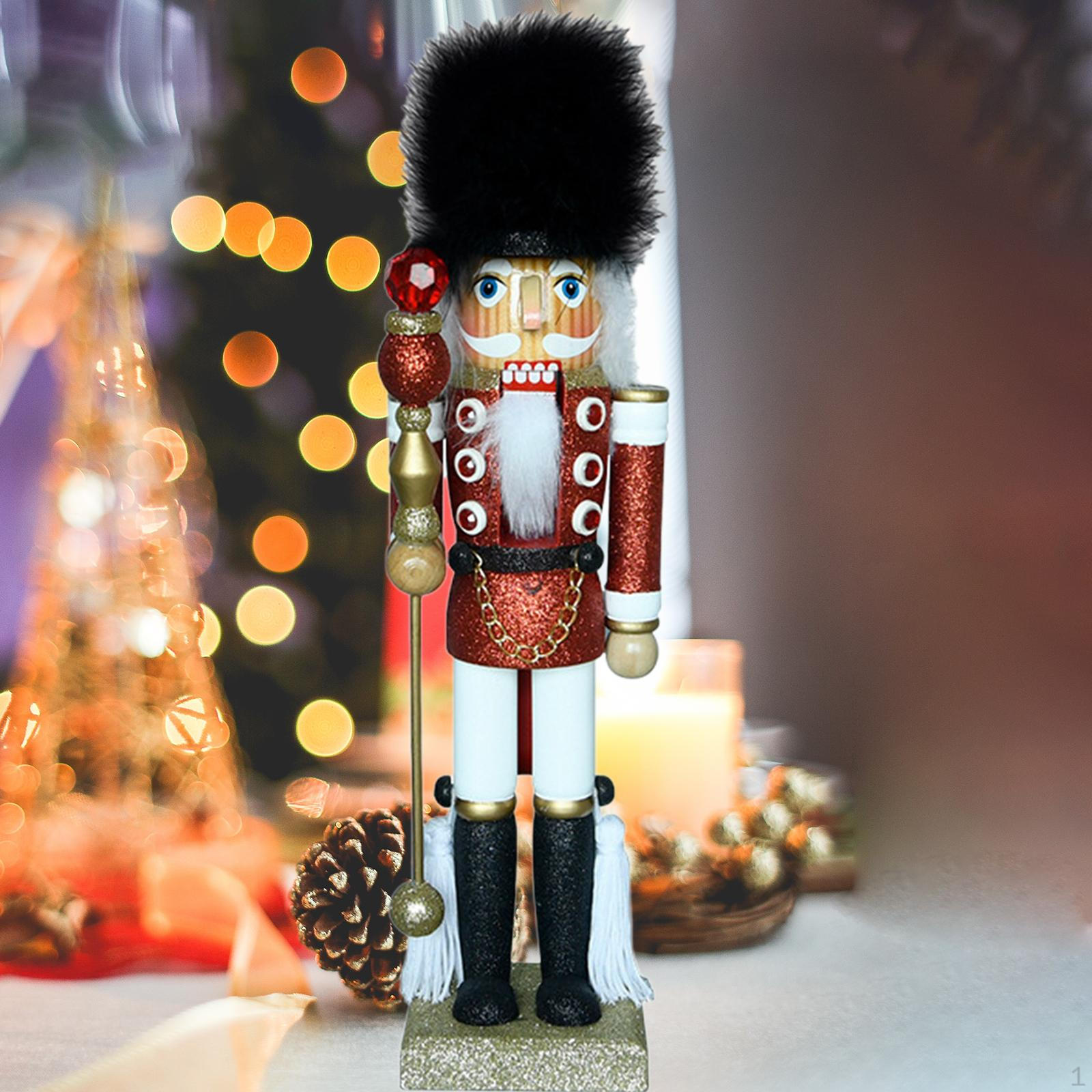 35cm Wooden Nutcracker Soldier Christmas Figures Toy Holiday Xmas Decor Festive Traditional
35cm Wooden Nutcracker Soldier Christmas Figures Toy Holiday Xmas Decor Festive Traditional