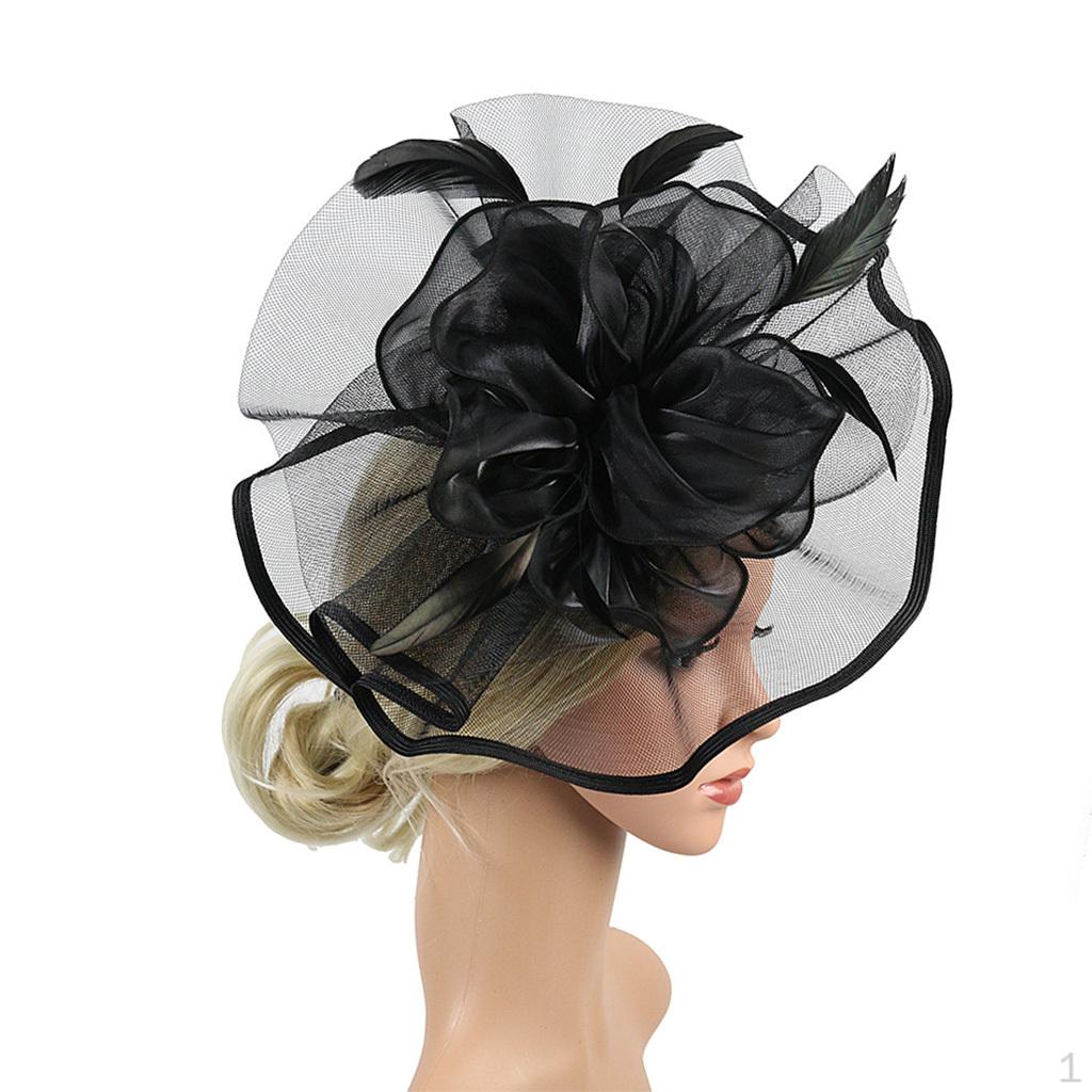 Fascinator Headband Flower Hair Band Headwear For Cocktail Party Wedding Jewelry Black
Fascinator Headband Flower Hair Band Headwear For Cocktail Party Wedding Jewelry Black