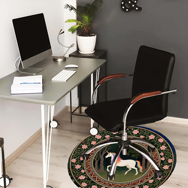 1pc Carpet Chair Mats Fantasy Unicorn Forest Decorative Plate Perfect for Decorating Chairs, Polyester Carpet, for Living Room.YDT668 80cm by 80cm
1pc Carpet Chair Mats Fantasy Unicorn Forest Decorative Plate Perfect for Decorating Chairs, Polyester Carpet, for Living Room.YDT668 80cm by 80cm