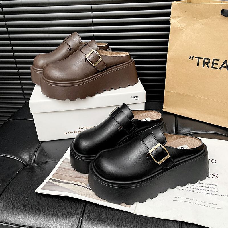 Baotou half-towed fluffy slippers for women to increase their height and wear Boken cotton shoes with thick soles and velvet Birkenstocks for women s 35
Baotou half-towed fluffy slippers for women to increase their height and wear Boken cotton shoes with thick soles and velvet Birkenstocks for women s 35