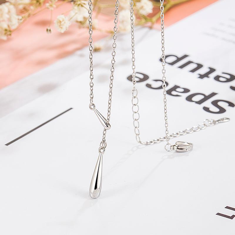 925 Sterling Silver Big Color Stone Pendant Chain Light Crystal Necklace for Women Excellent Jewelry Collarbone Chain 60CM
925 Sterling Silver Big Color Stone Pendant Chain Light Crystal Necklace for Women Excellent Jewelry Collarbone Chain 60CM
