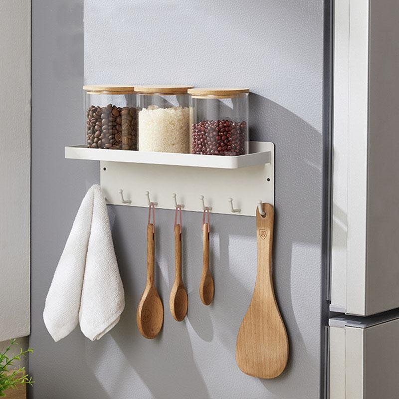 Refrigerator Magnetic Attraction Storage Rack Black/White Carbon Steel Organizer Kitchen Spice Seasoning Shelves чёрный
Refrigerator Magnetic Attraction Storage Rack Black/White Carbon Steel Organizer Kitchen Spice Seasoning Shelves чёрный
