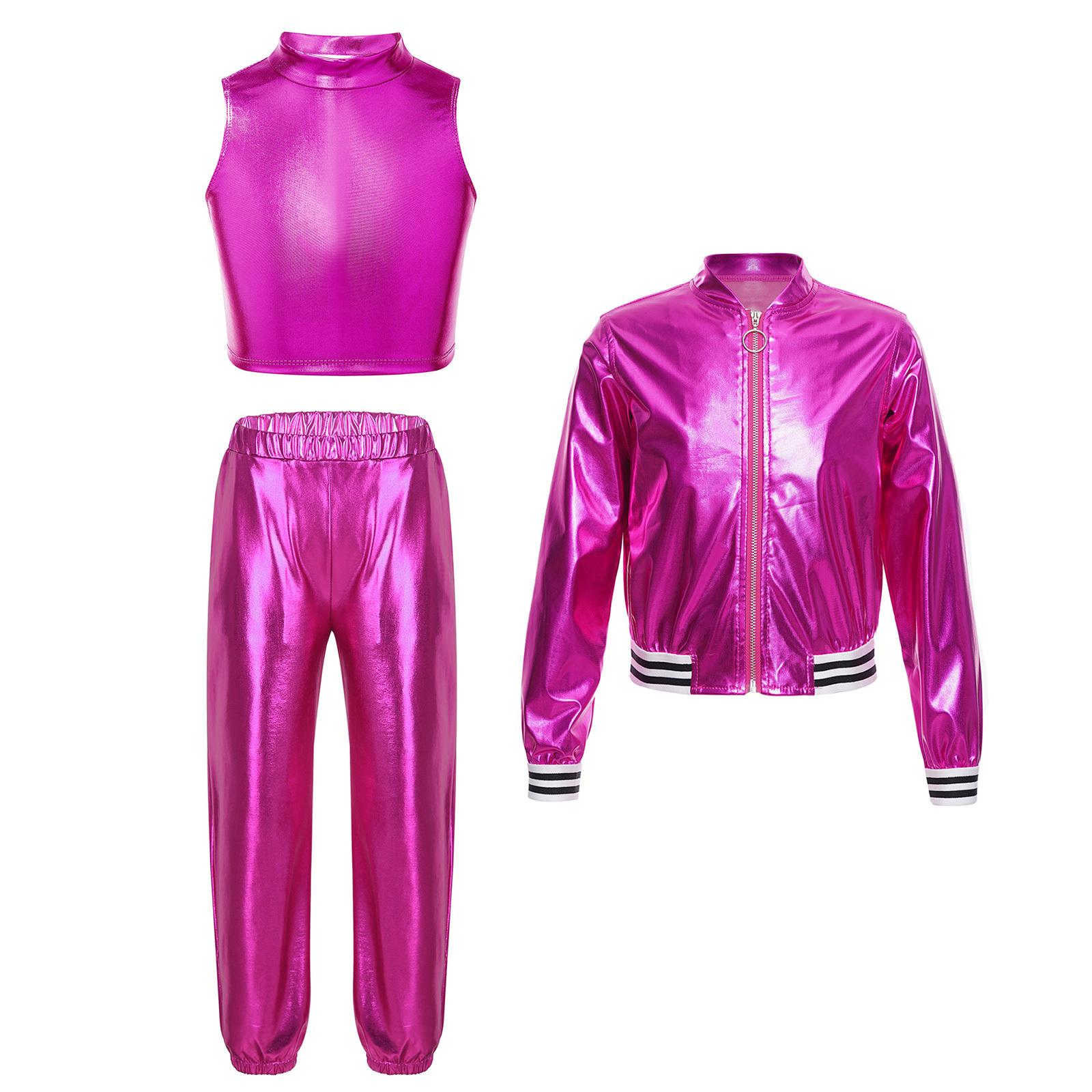 Дівчачий сценічний набір для виступів, блискучі штани з блискавкою та топ із макетом горловини 5-6 Years рожевий червоний колір
Дівчачий сценічний набір для виступів, блискучі штани з блискавкою та топ із макетом горловини 5-6 Years рожевий червоний колір