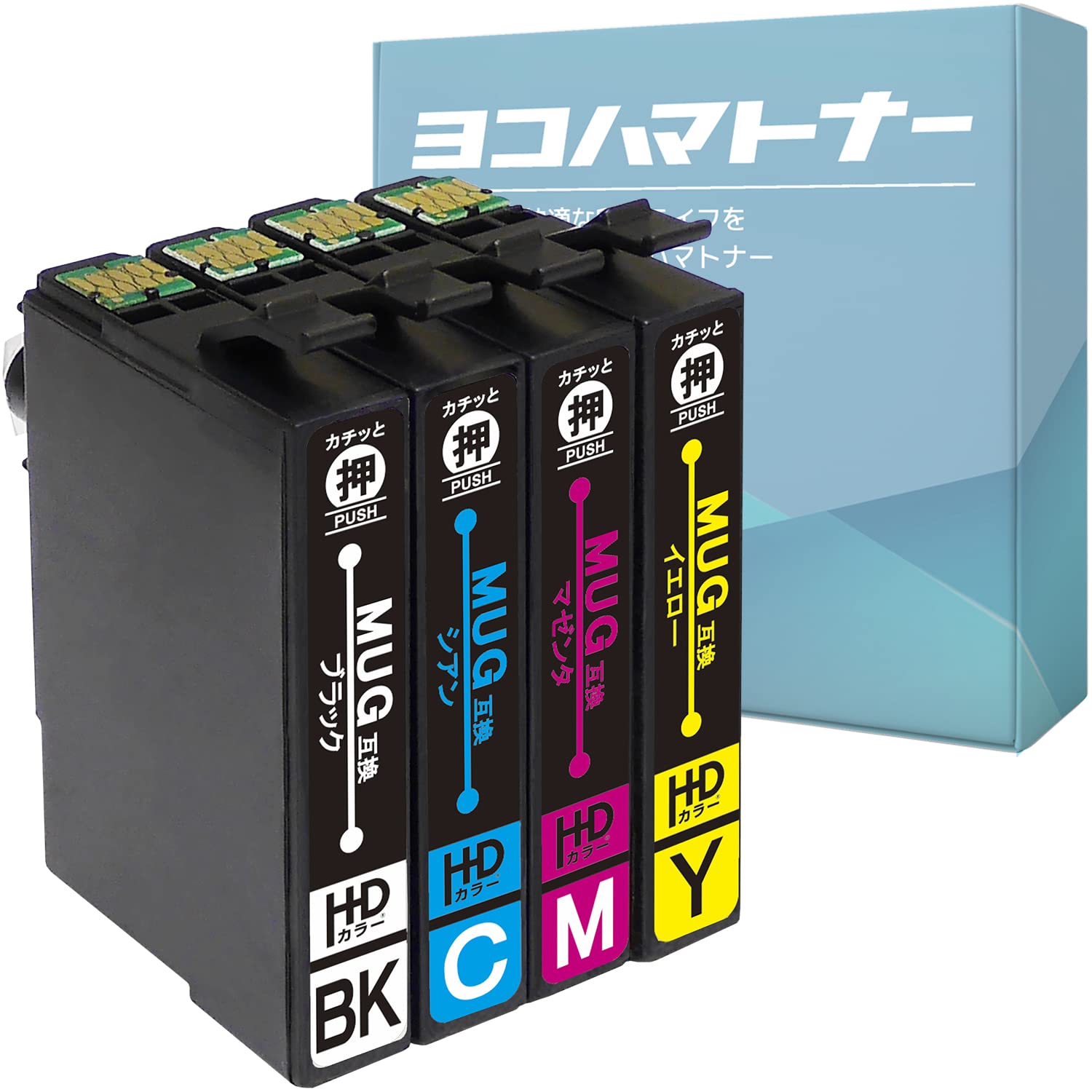 MUG compatible for Epson Mug compatible 4 color set Compatible ink cartridge Supervised by Japanese engineers Equipped with an IC chip to display
MUG compatible for Epson Mug compatible 4 color set Compatible ink cartridge Supervised by Japanese engineers Equipped with an IC chip to display