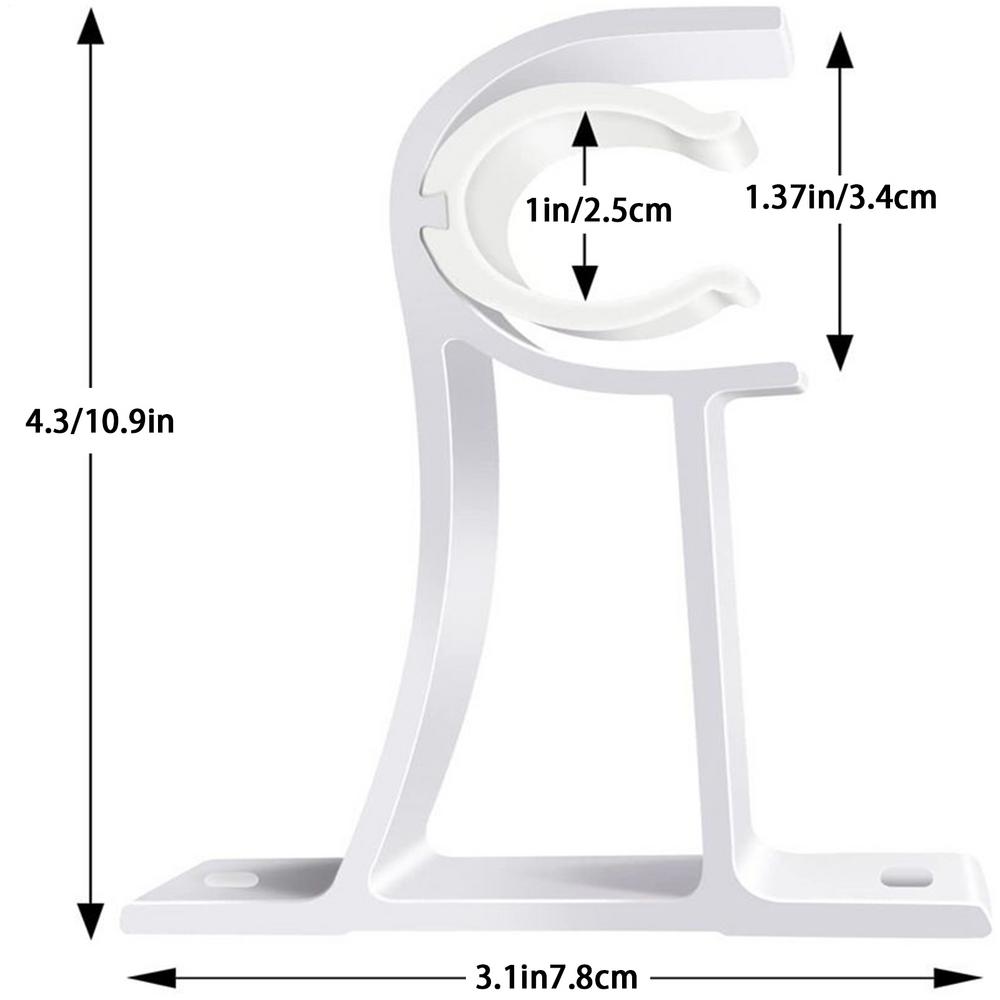 4pcs Curtain Rods Bracket Hanger Hook Rod Support Clamp Crossbar Fixing Clip Wall Hooks Organizer Rails Rack Home Storage
4pcs Curtain Rods Bracket Hanger Hook Rod Support Clamp Crossbar Fixing Clip Wall Hooks Organizer Rails Rack Home Storage