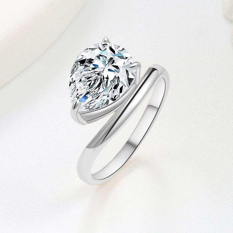 Light Luxury Teardrop Zircon Single Stone Ring Fashionable Minimalist Basic Band Jewelry For Women Elegant Daily Wear no. 9 платиновий
Light Luxury Teardrop Zircon Single Stone Ring Fashionable Minimalist Basic Band Jewelry For Women Elegant Daily Wear no. 9 платиновий