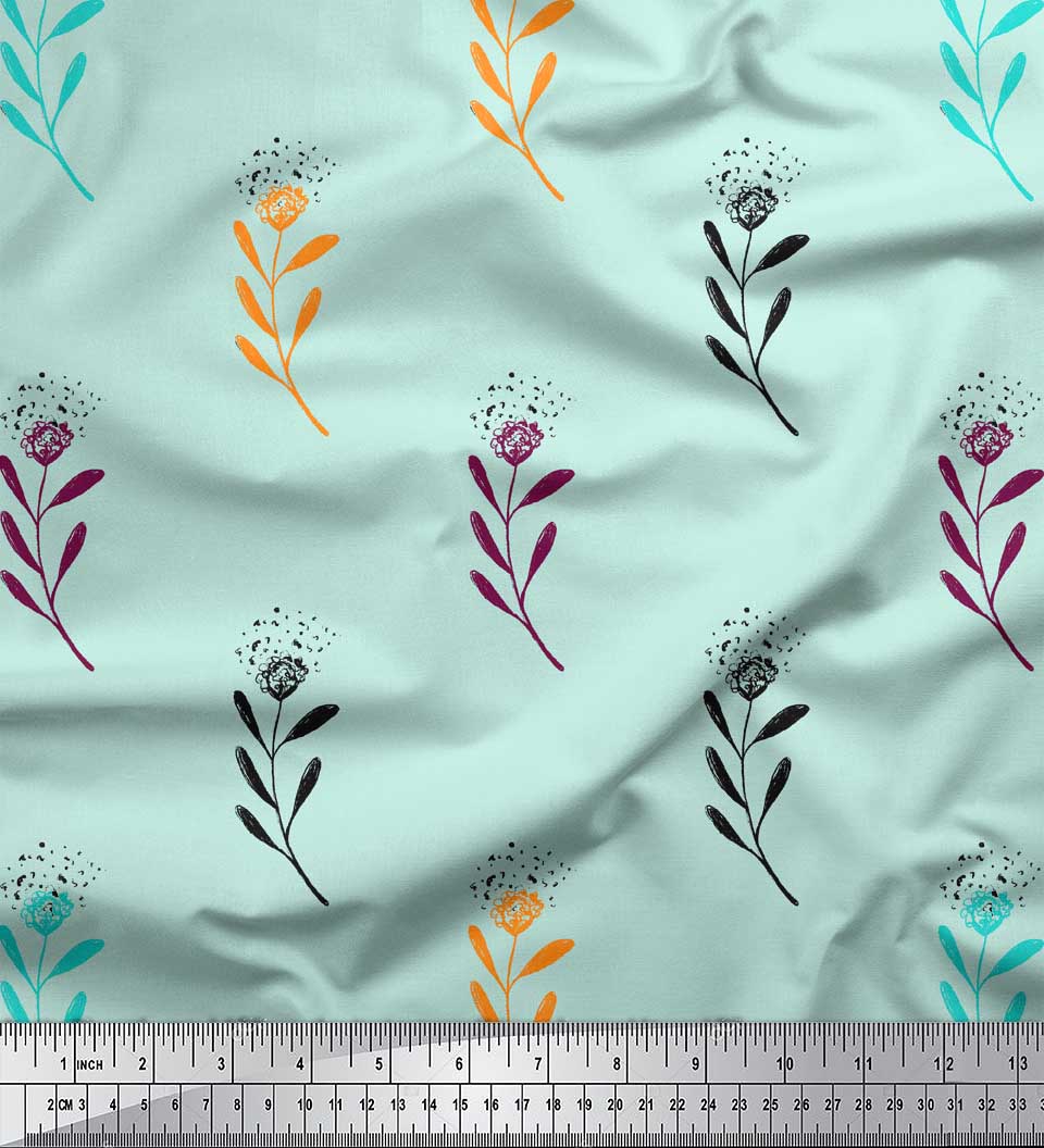 Soimoi Green Poly Crepe Fabric Cotton Ball Leaves Decor Fabric Printed metre 42 Inch
Soimoi Green Poly Crepe Fabric Cotton Ball Leaves Decor Fabric Printed metre 42 Inch