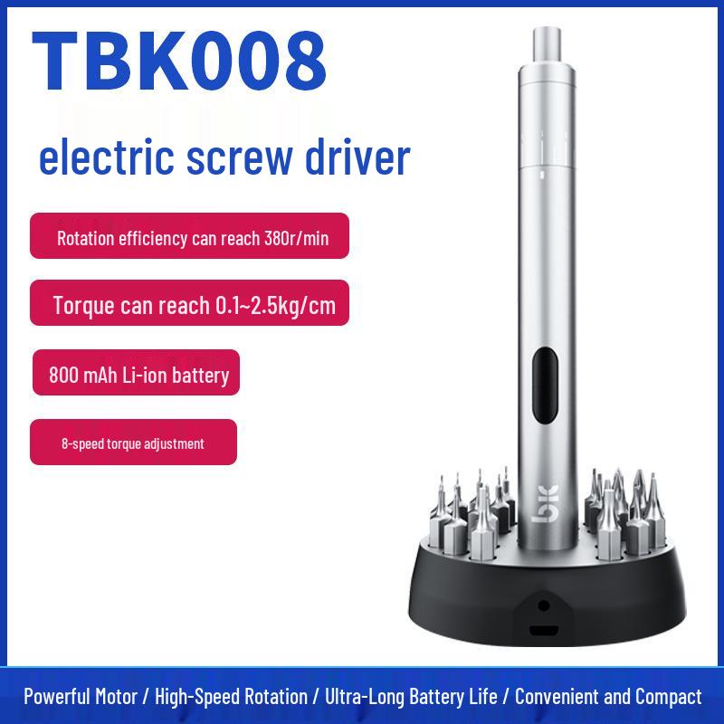 BK008 Rechargeable Torque Electric Screwdriver Set for Mobile Phone Repair - Compact and Adjustable Standard
BK008 Rechargeable Torque Electric Screwdriver Set for Mobile Phone Repair - Compact and Adjustable Standard