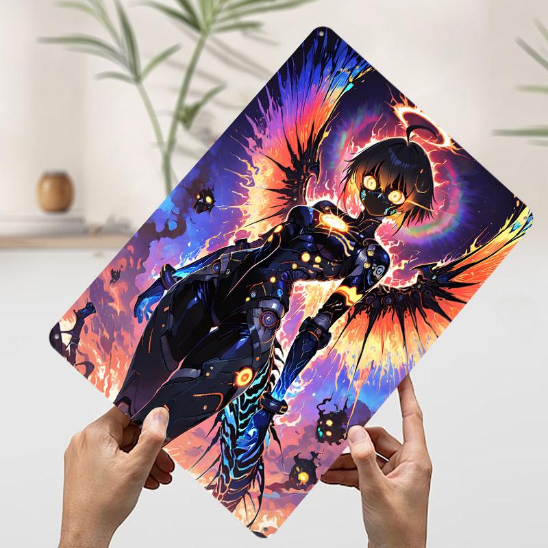 Cyberpunk Angel With Fiery Wings Tin Plaque Poster Customized Wall Art Retro Vintage Metal Signs for Man Cave Room Decoration 7.9x11.8In(20x30cm)
Cyberpunk Angel With Fiery Wings Tin Plaque Poster Customized Wall Art Retro Vintage Metal Signs for Man Cave Room Decoration 7.9x11.8In(20x30cm)