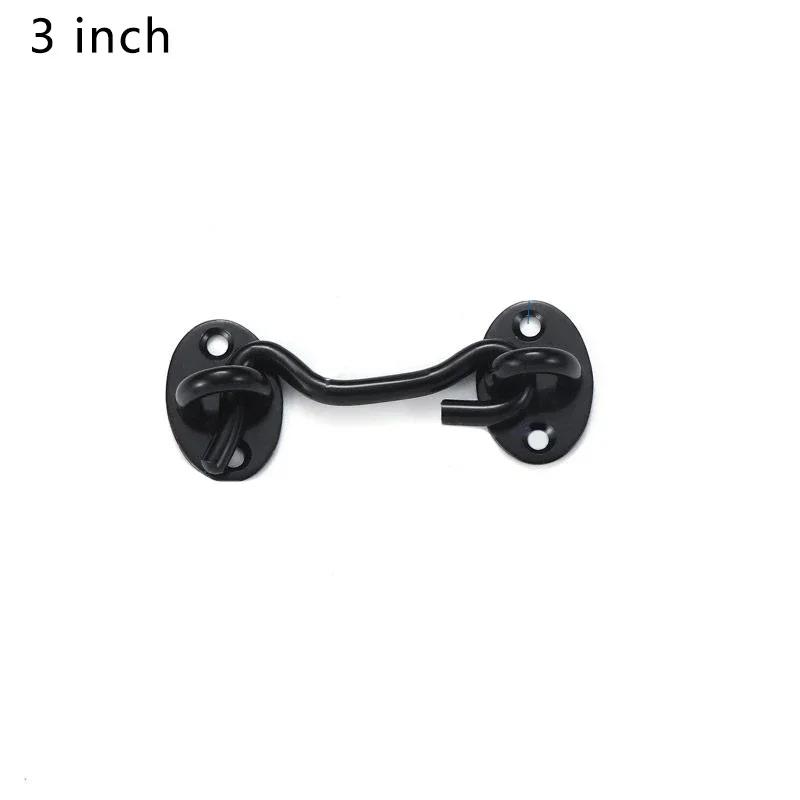Black Stainless Steel Window Lock With Safety Switch Cabin Window Hook Door Eye Latch Silent Catch Holder with Screws
Black Stainless Steel Window Lock With Safety Switch Cabin Window Hook Door Eye Latch Silent Catch Holder with Screws