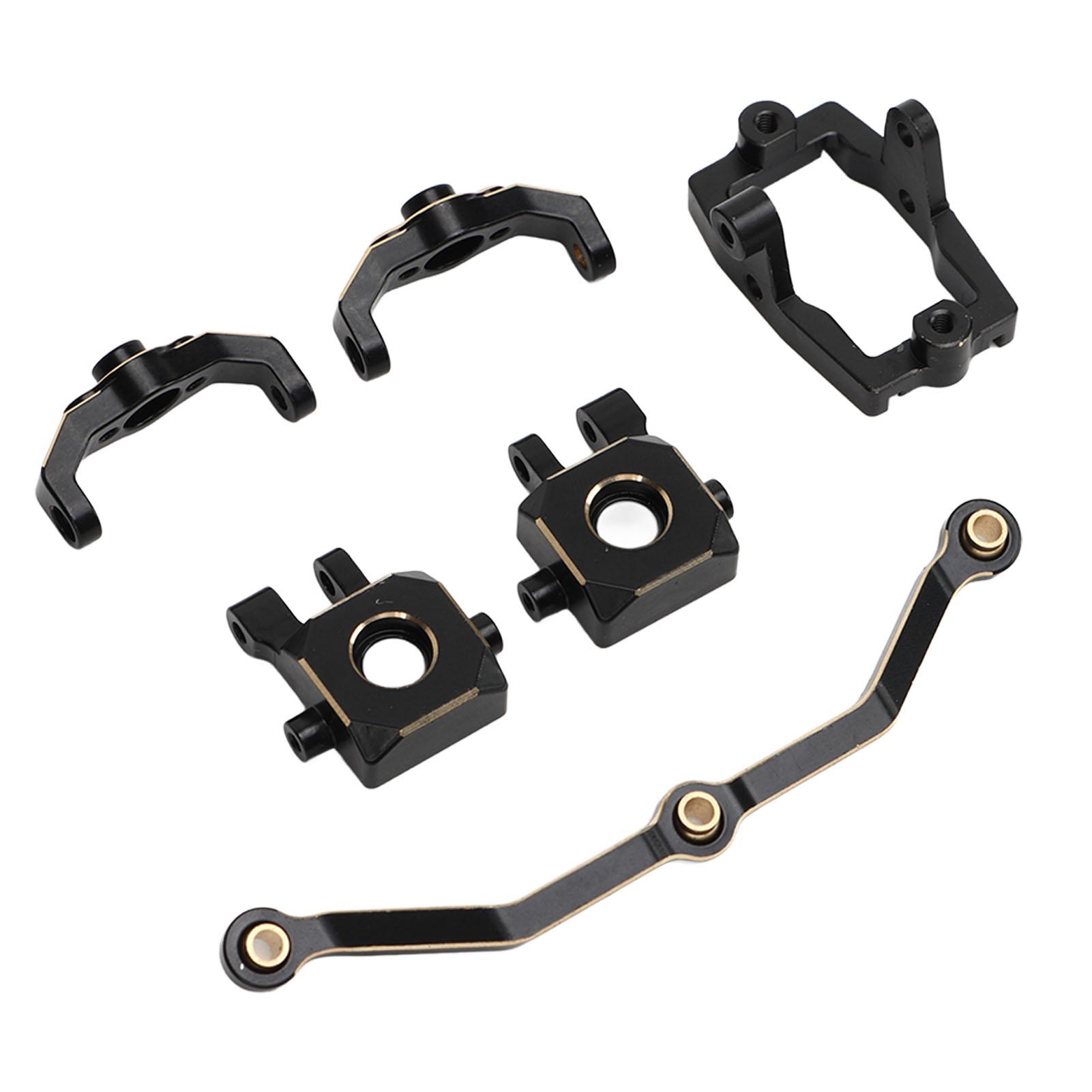 RC Steering Cup Kit Black Gold Brass Durable RC Steering Knuckle for Traxxas 1/18 TRX4M
RC Steering Cup Kit Black Gold Brass Durable RC Steering Knuckle for Traxxas 1/18 TRX4M