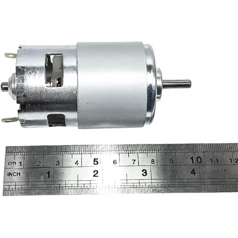 DC 12-24V 775 Motor with Lawn Mower Set Manganese Steel Blade & Mounting Bracket High Speed 775 DC Motor for DIY Garden Tool (12V5000RPM) 24V10000RPM
DC 12-24V 775 Motor with Lawn Mower Set Manganese Steel Blade & Mounting Bracket High Speed 775 DC Motor for DIY Garden Tool (12V5000RPM) 24V10000RPM