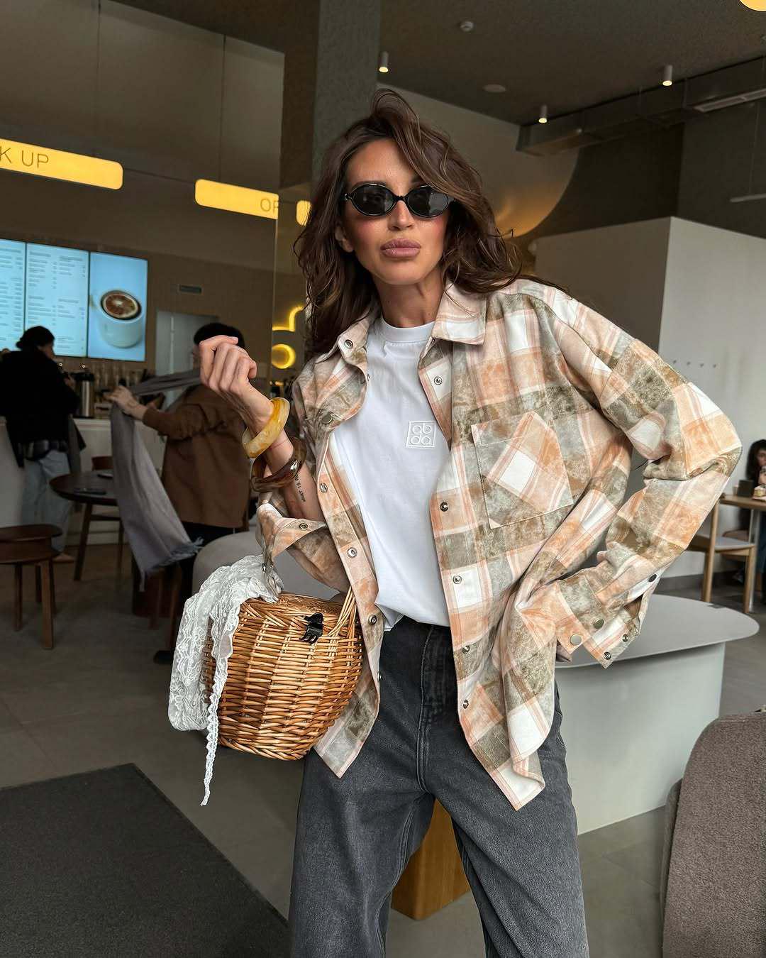 European & American Retro Floral Plaid Long Sleeve Shirt for Women - Early Spring Slimming Blouse Large абрикосовий
European & American Retro Floral Plaid Long Sleeve Shirt for Women - Early Spring Slimming Blouse Large абрикосовий