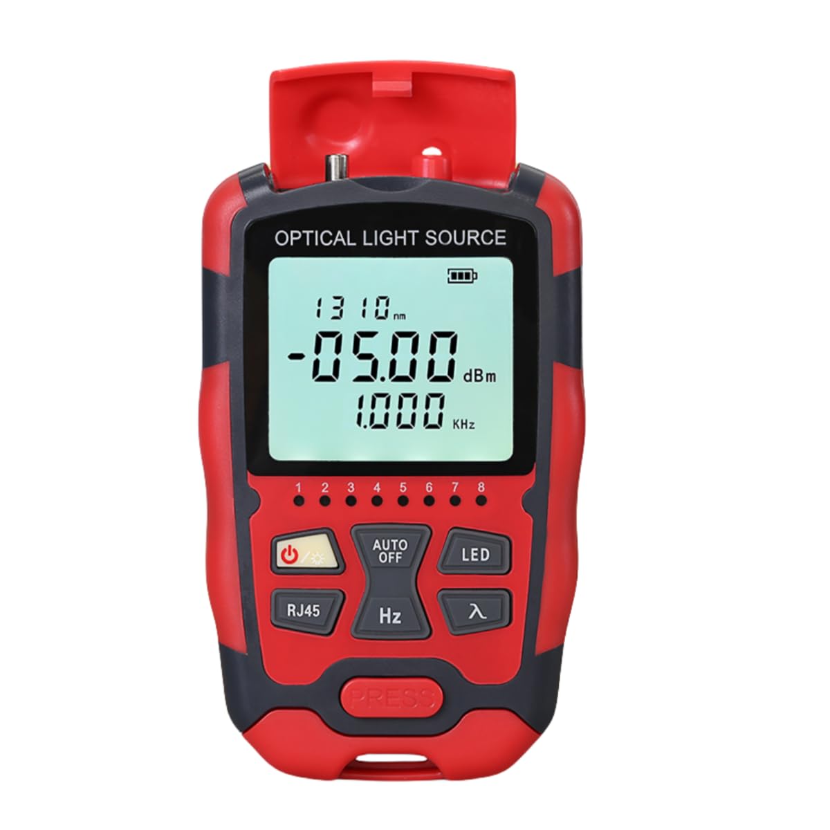 Optical Power Meter Dual Wavelength Optical Fiber Single Mode Optical Fiber Light Source RJ45 Tester 1310nm/1550nm AUA-M1315
Optical Power Meter Dual Wavelength Optical Fiber Single Mode Optical Fiber Light Source RJ45 Tester 1310nm/1550nm AUA-M1315