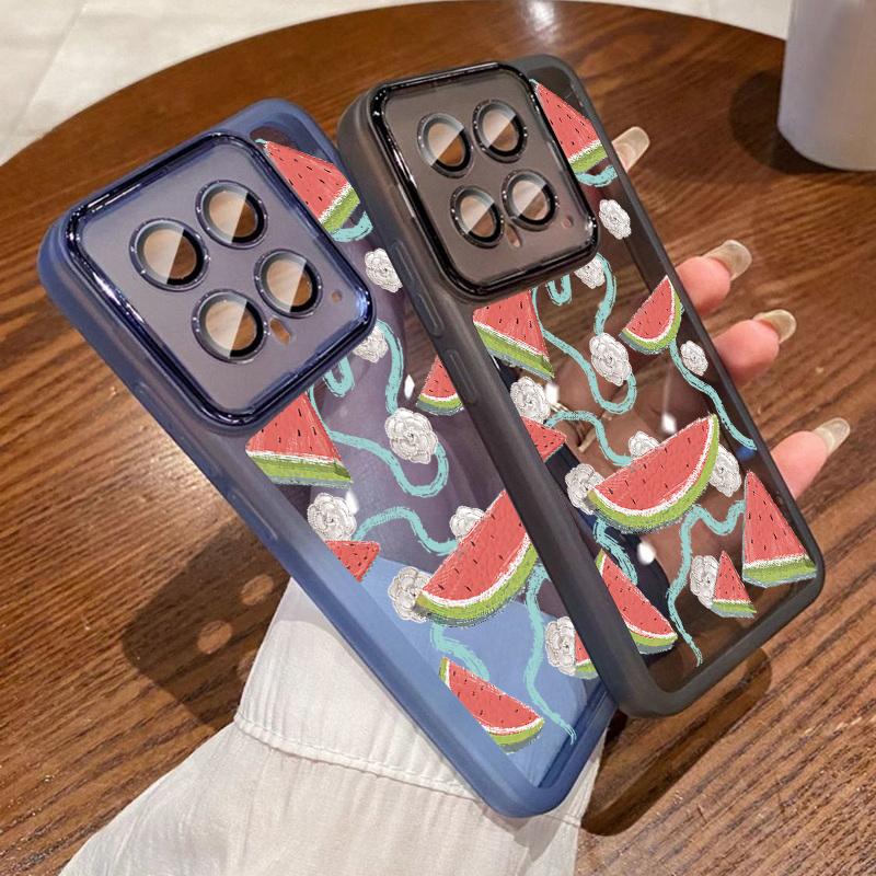 For Xiaomi 13t Poco X6 Pro Redmi Note 12 Pro 5g Metal Glass Lens Protection Summer Fruits Watermelon Pattern Clear Soft Silicone Slim Shockproof Case Xiaomi 13T/13T Pro розовый
For Xiaomi 13t Poco X6 Pro Redmi Note 12 Pro 5g Metal Glass Lens Protection Summer Fruits Watermelon Pattern Clear Soft Silicone Slim Shockproof Case Xiaomi 13T/13T Pro розовый