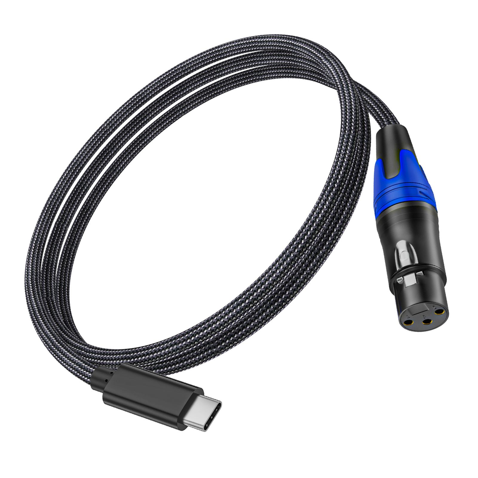 1 шт. USB Type C - XLR Female удлинительный кабель XLR Female - USB C кабель для микрофонных и гитарных микшеров Plug And Play
1 шт. USB Type C - XLR Female удлинительный кабель XLR Female - USB C кабель для микрофонных и гитарных микшеров Plug And Play