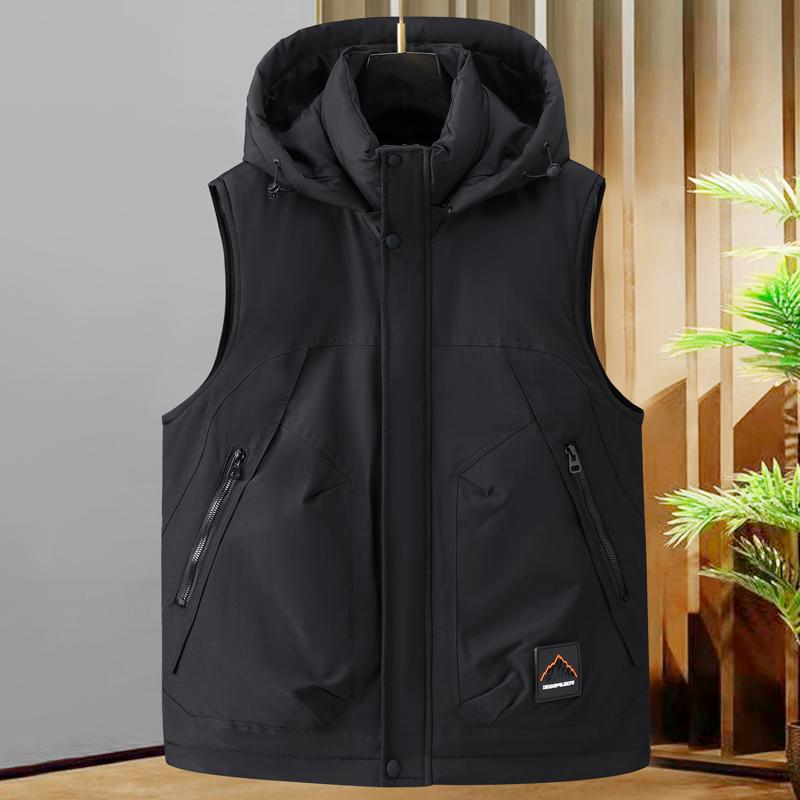 Большой размер L-8XL Модные зимние мужские пальто Водонепроницаемый теплый жилет Повседневные толстые куртки без рукавов с капюшоном L
Большой размер L-8XL Модные зимние мужские пальто Водонепроницаемый теплый жилет Повседневные толстые куртки без рукавов с капюшоном L