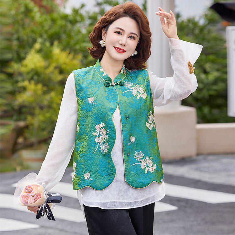 Women s Retro Chinese Style Print Cardigan Vest - Spring Collection 3XL (suggested 120-135 jin) зелений
Women s Retro Chinese Style Print Cardigan Vest - Spring Collection 3XL (suggested 120-135 jin) зелений