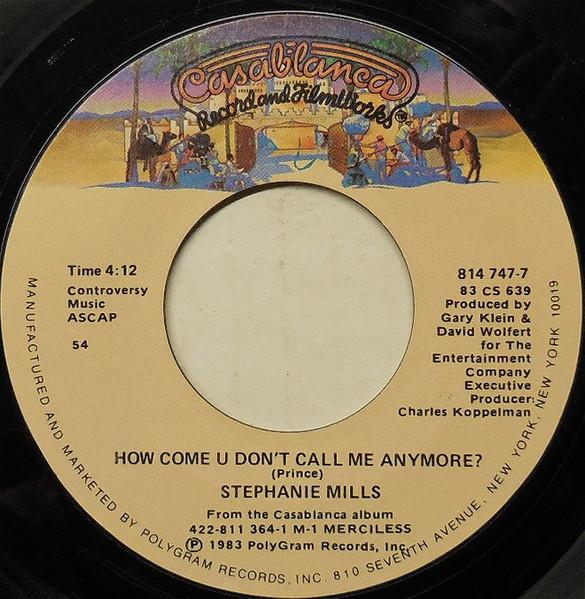 7inch Record STEPHANIE MILLS - How Come U Don t Call Me Anymore 8147477 Casablanca 1983 US Soul/Funk Used
7inch Record STEPHANIE MILLS - How Come U Don t Call Me Anymore 8147477 Casablanca 1983 US Soul/Funk Used