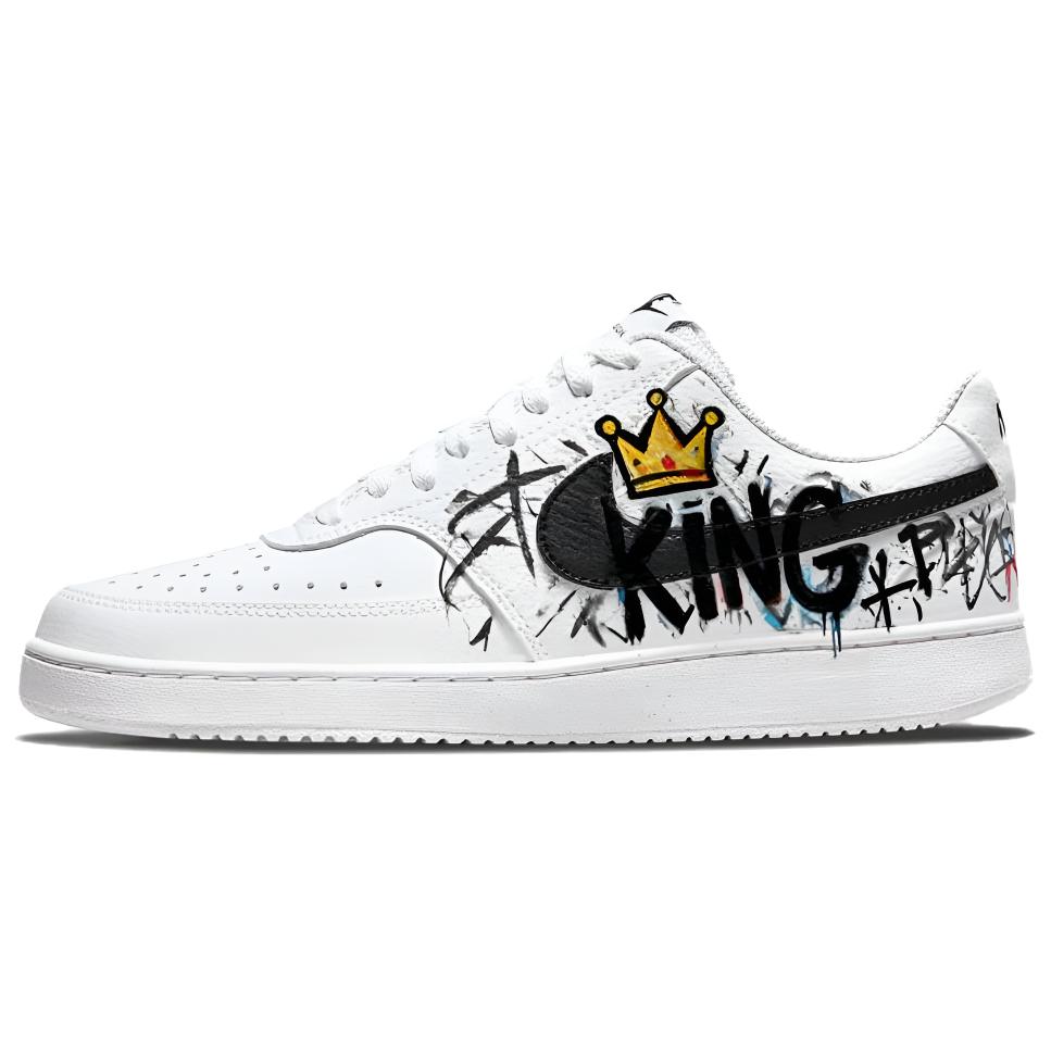 Nike Court Vision 1 The King s New Clothes Abrasion Resistant Low top Skateboard Shoes Men s Black White DH2987-101(team488-) 39
Nike Court Vision 1 The King s New Clothes Abrasion Resistant Low top Skateboard Shoes Men s Black White DH2987-101(team488-) 39